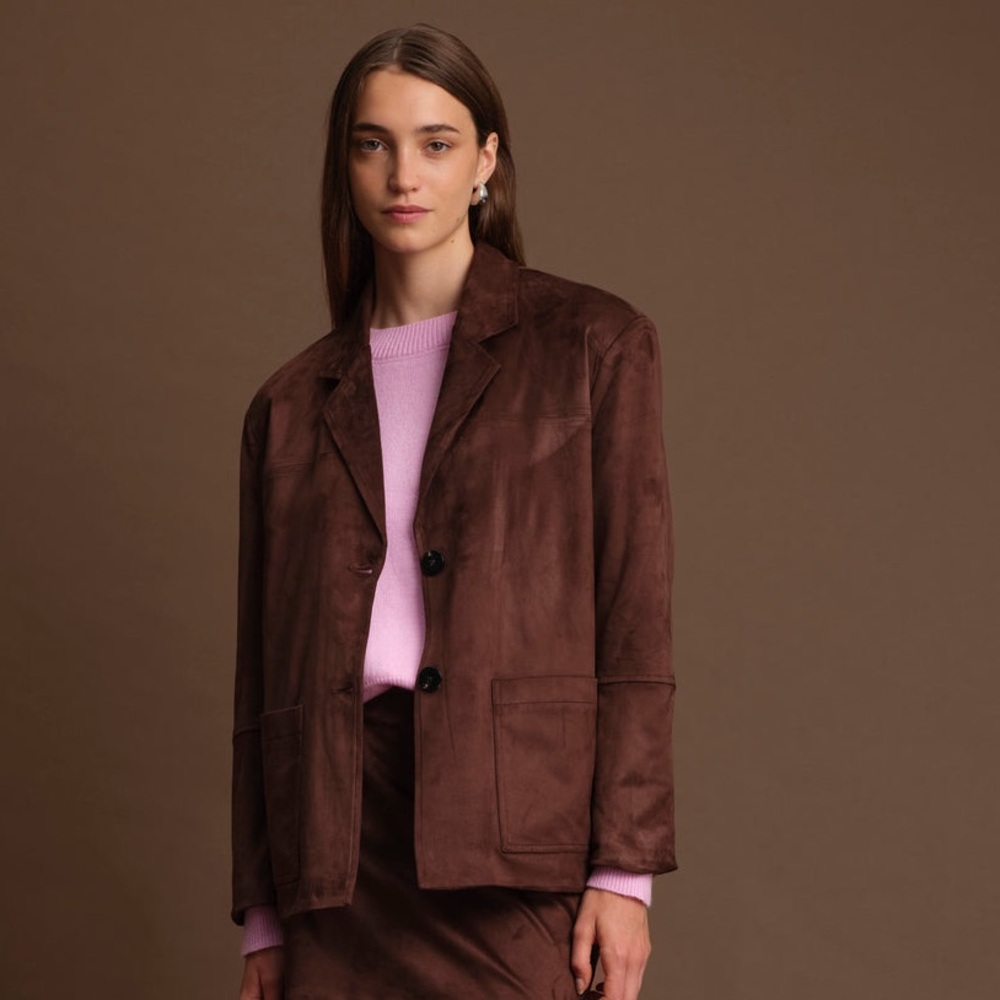 Deluc DERECK BLAZER Suede Jacket